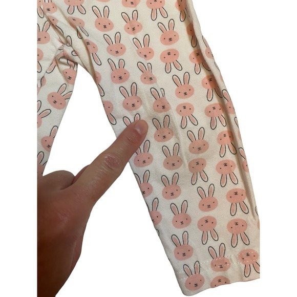 🐰 🥕 Carter’s‎ 12 Month Baby Pink Tutu Tunic & Bunny Leggings - Picture 5 of 6